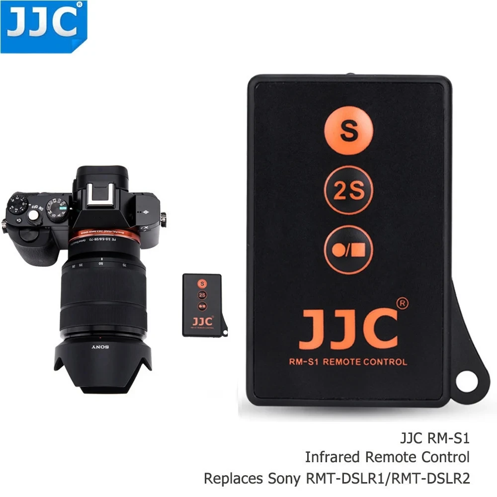 JJC RMT-DSLR1 RMT-DSLR2 Remote Control Trigger Video Command for Sony A7SIII A7III A7RIII A7RIV A7RII A6600 A6400 A7R A7II A6500