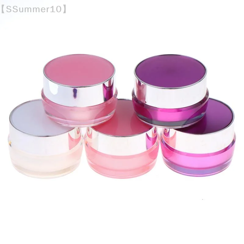 【xxx】Acrylic White Pink Purple Eyeshadow Box 5g-30g Eye Cream Jar Empty Face Cream Bottle Thickened Cream Box Cosmetic Container