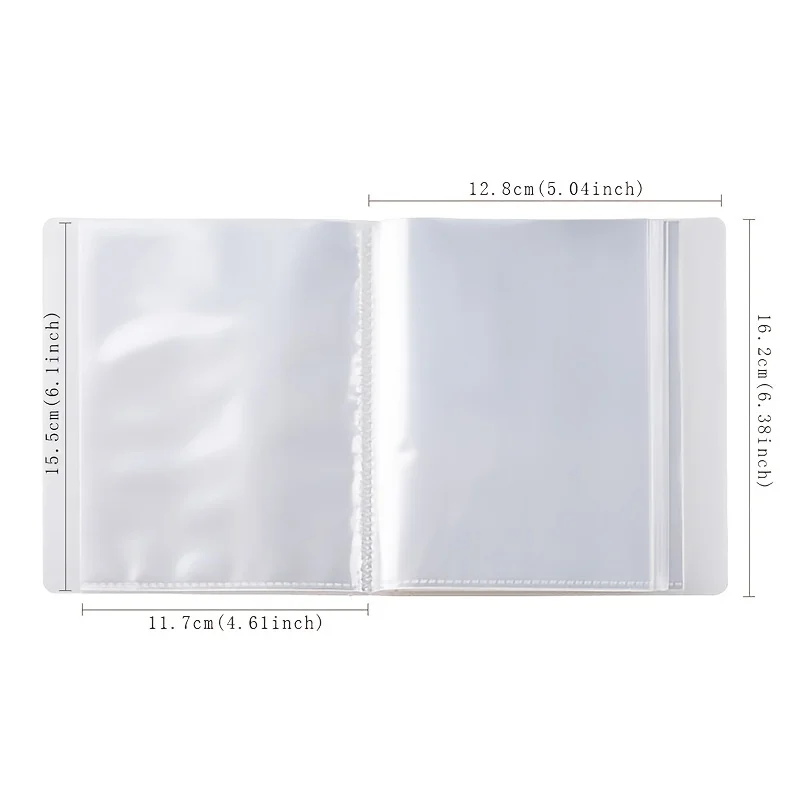 40 Sheets A6 PP Reusable Collecting Album for Collecting Stickers Labels Sticker Book Storage