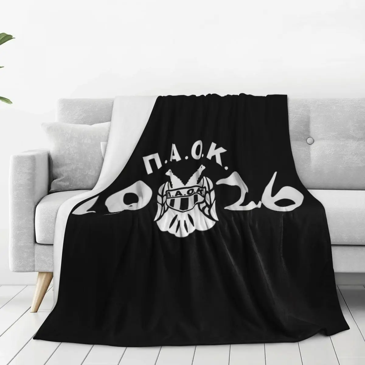 Paok Thessaloniki Ultras Hooligans Blankets Flannel Breathable Sofa Throw Blankets For Home Bedroom Office Throws Bedspread