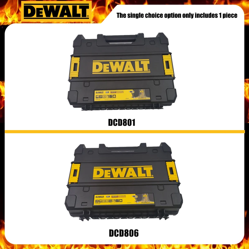 DEWALT Original TSTAK Tool Case For DCD801-BOX DCD806-BOX Empty Hard Shell Plastic Tough Handheld Storage Box Only 1PCS
