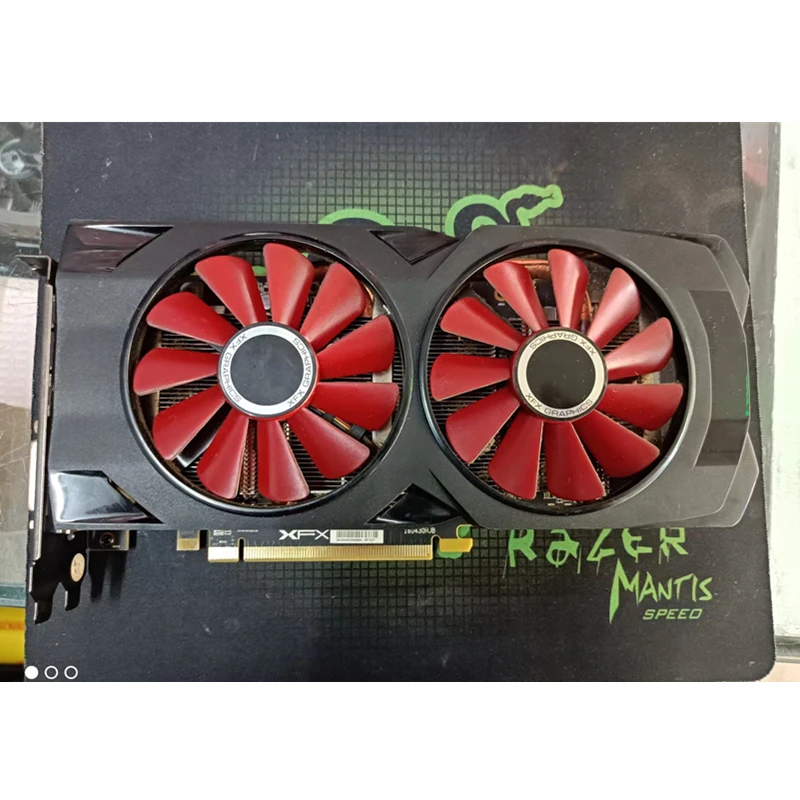 Grafische Kaarten Xfx Rx 570 4Gb Videokaart Gpu Amd Radeon RX570 4Gb Desktop Pc Computer Game Kaart hdmi Pci-E X16 Mijnbouw Rx 580 8Gb