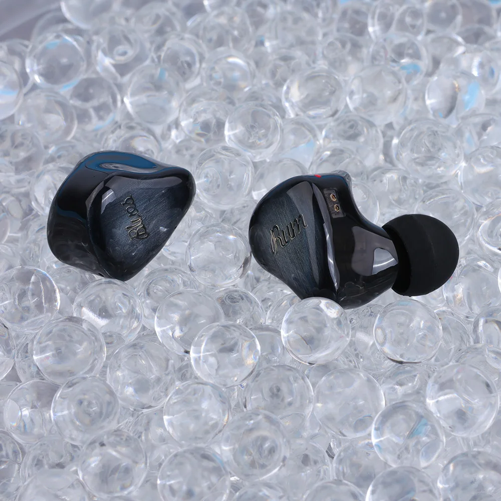 RUMAUDIO Blues HIFI In-Ear Earphone 12-Unit Balanced Armature Driver Referensi Kelas Monitor IEMs 12BA Audiophile Headphone