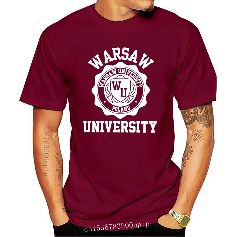 New Warsaw University Logo T-Shirt (All Colours and Sizes Available) men t shirt