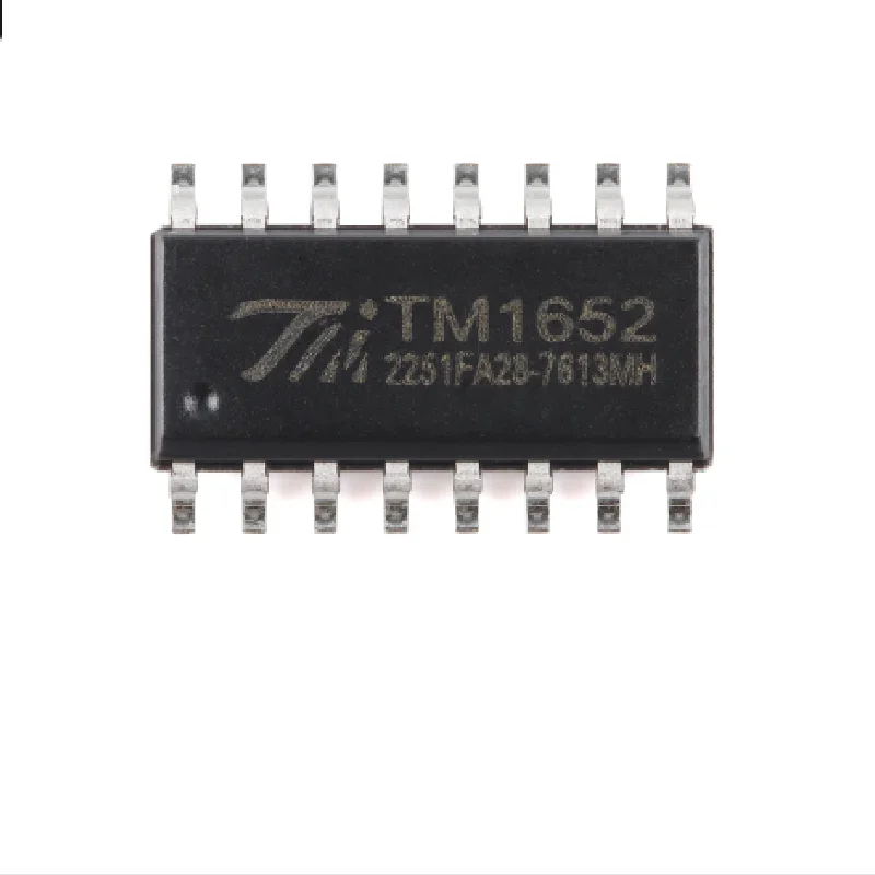 20/50/100/200pcs TM1652 SOP-16 LED (Lighting Diodes/Digital Pipe/Dot Cave Square) Drive Control IC Chip