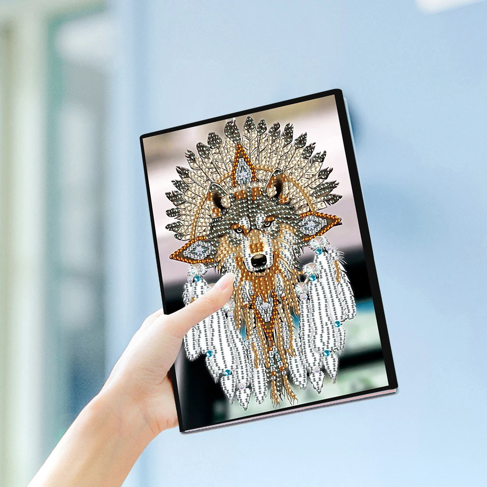 50 صفحة A5 حجم الماس اللوحة مذكرات كتاب حجر الراين الفن اللوحة دفتر كيت للبالغين المبتدئين عطلة هدية عيد ميلاد