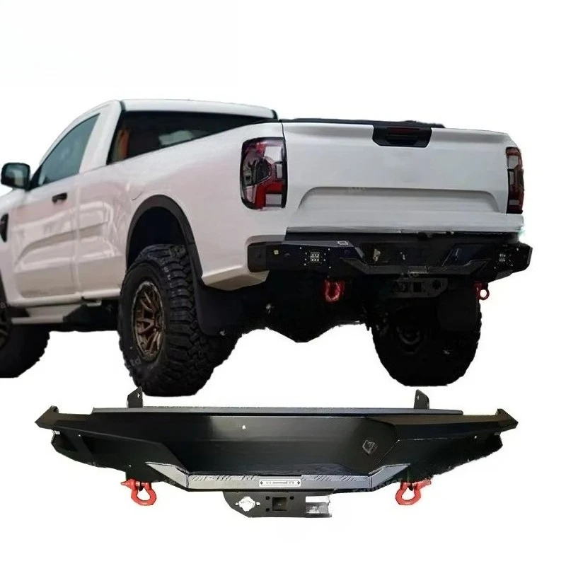 

Car Rear Bumper for Ranger T9 with Led Lights Shackle Auto Body System for Ranger Hilux Revo for Universal Pickup