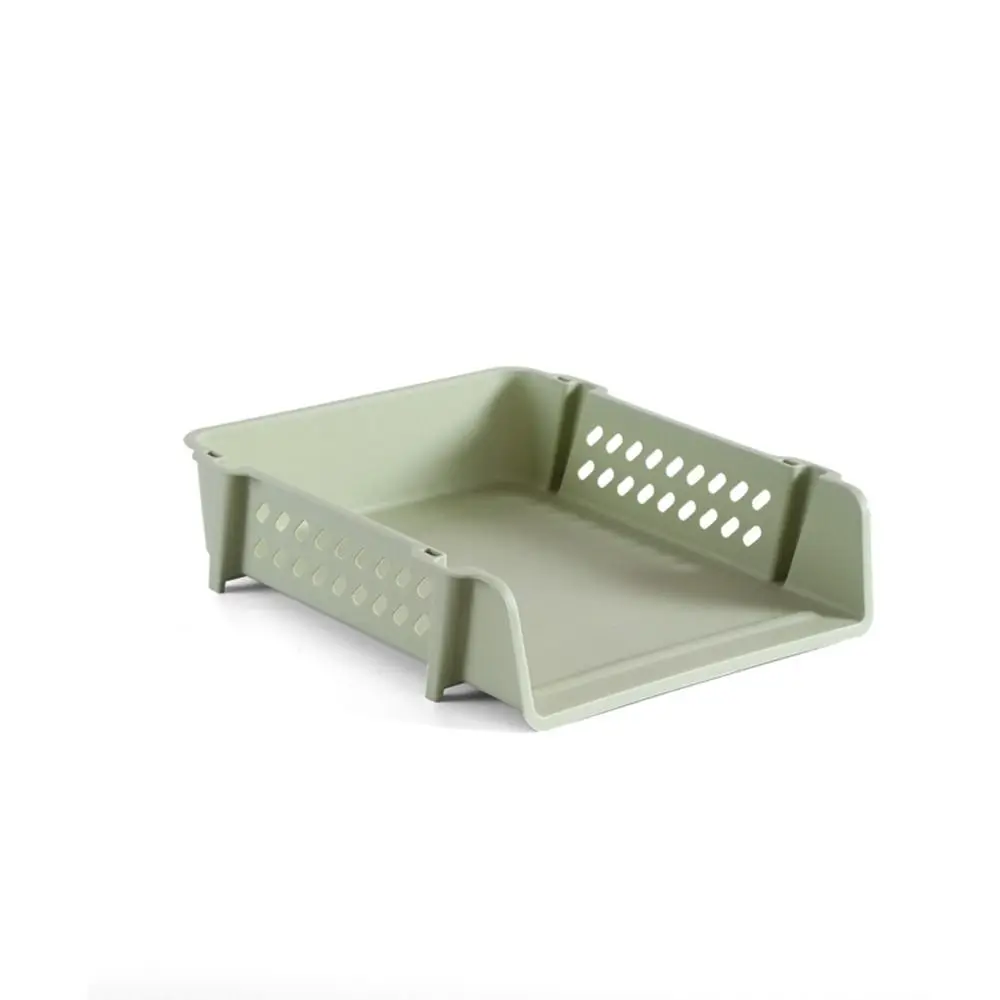 منظم سطح المكتب البسيط رف الملفات القابل للتكديس منظم الملفات متعدد الوظائف A4 صينية تخزين الملفات رف الأوراق المغلفة المحفوظات #5