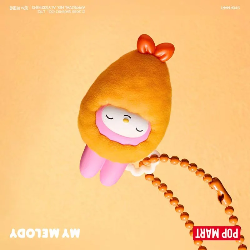 POP MART Pop Bean Sanrio Characters Fried Shrimp Series Mini Mystery Box Genuine Blind Box Guess Toys Bag Anime Figure Desktop