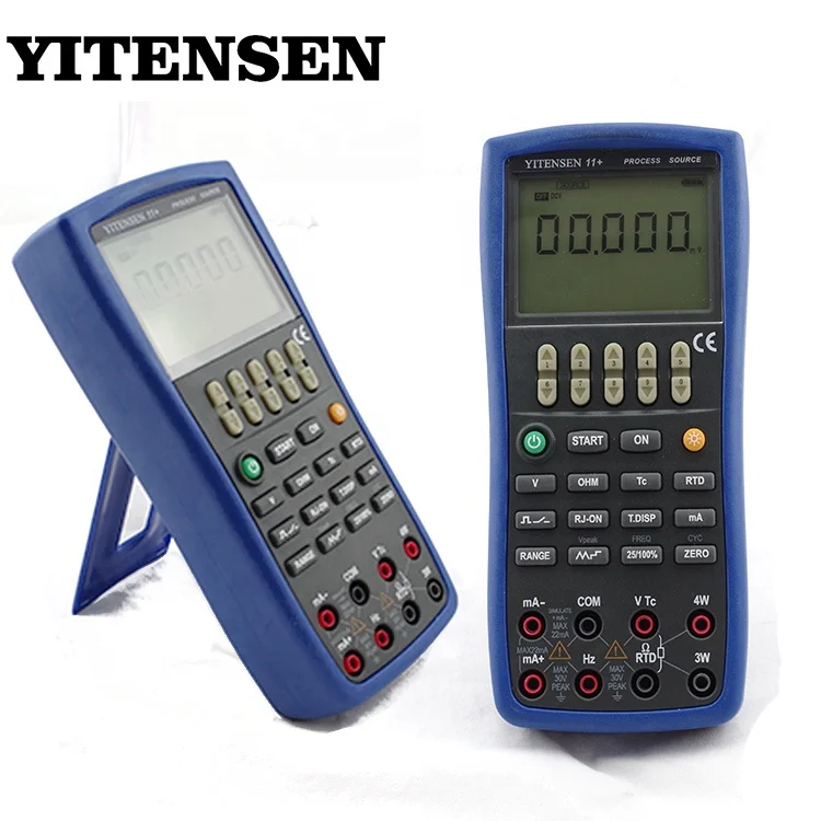 Calibrador de processo multifuncional profissional de corrente e tensão 11+