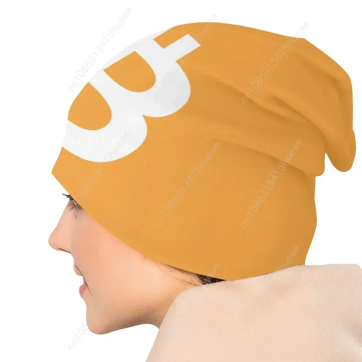 بيتكوين بيني قبعات للرجال النساء للجنسين في الهواء الطلق شتاء دافئ محبوك قبعة الكبار BTC Cryptocurrency بونيه القبعات