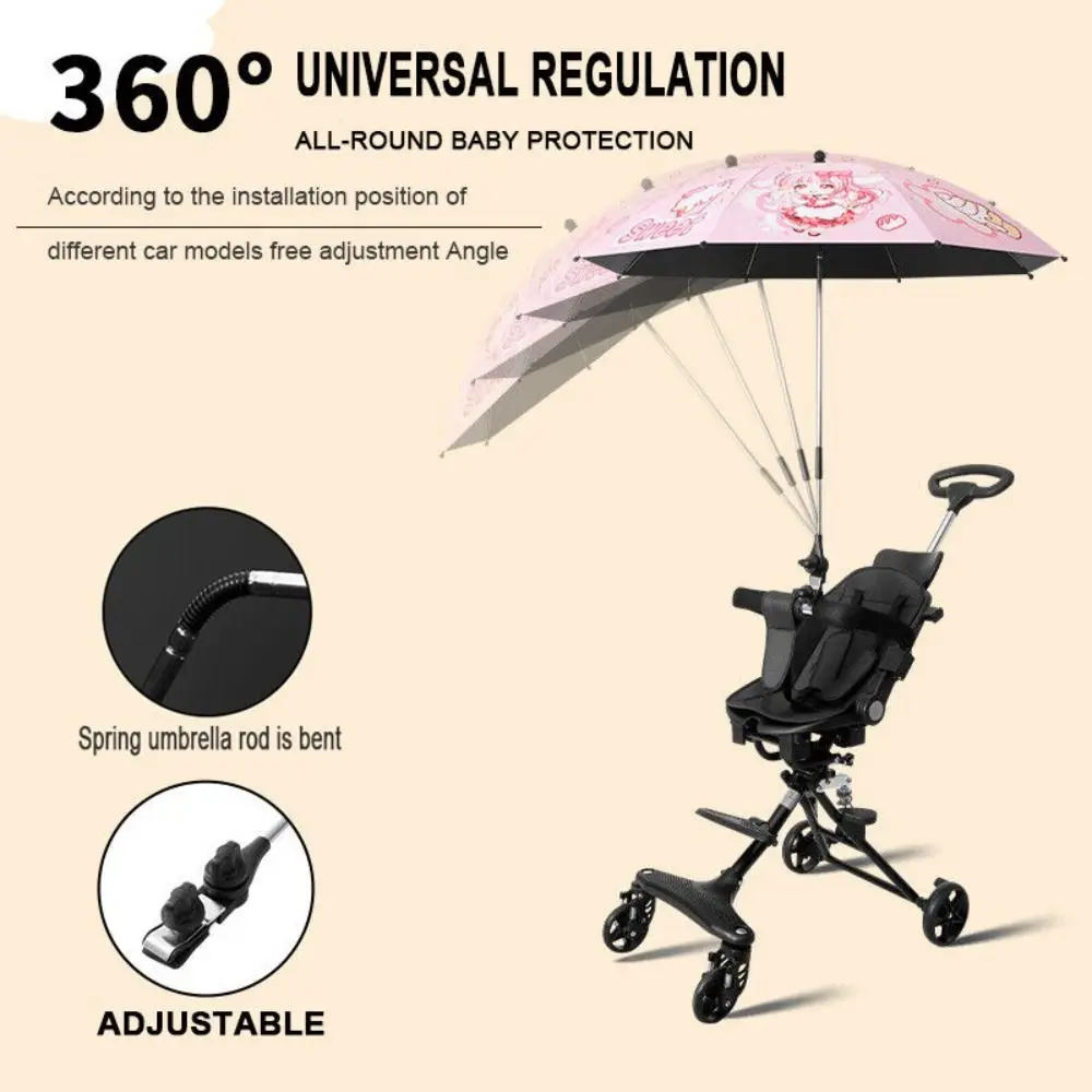 

Universal UV Sun Rain Protection Baby Stroller Baby Parasol Pram Umbrella Sun Shade Canopy Folding Umbrella