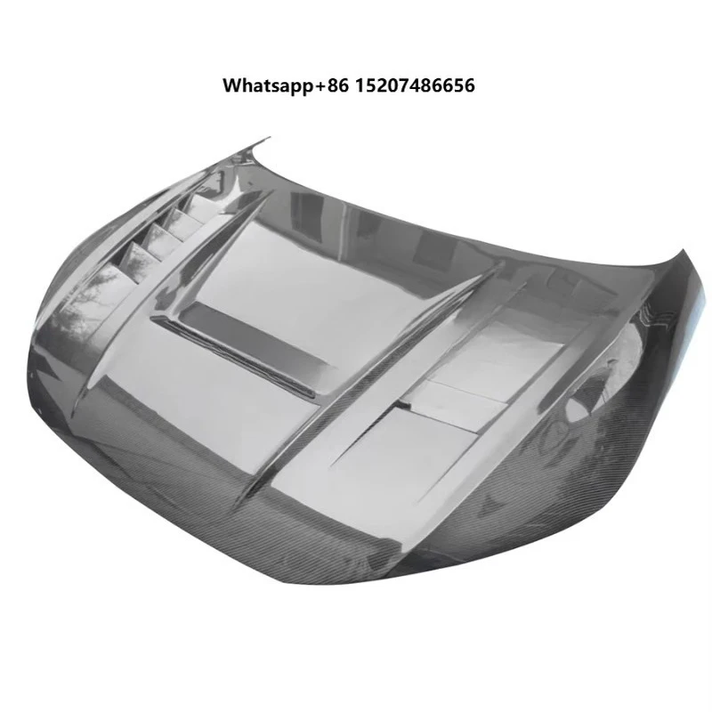 Carbon Fiber Hood 2015-2020 Front Bumper Hood Bonnet Air Vent Cover Car Bodykit