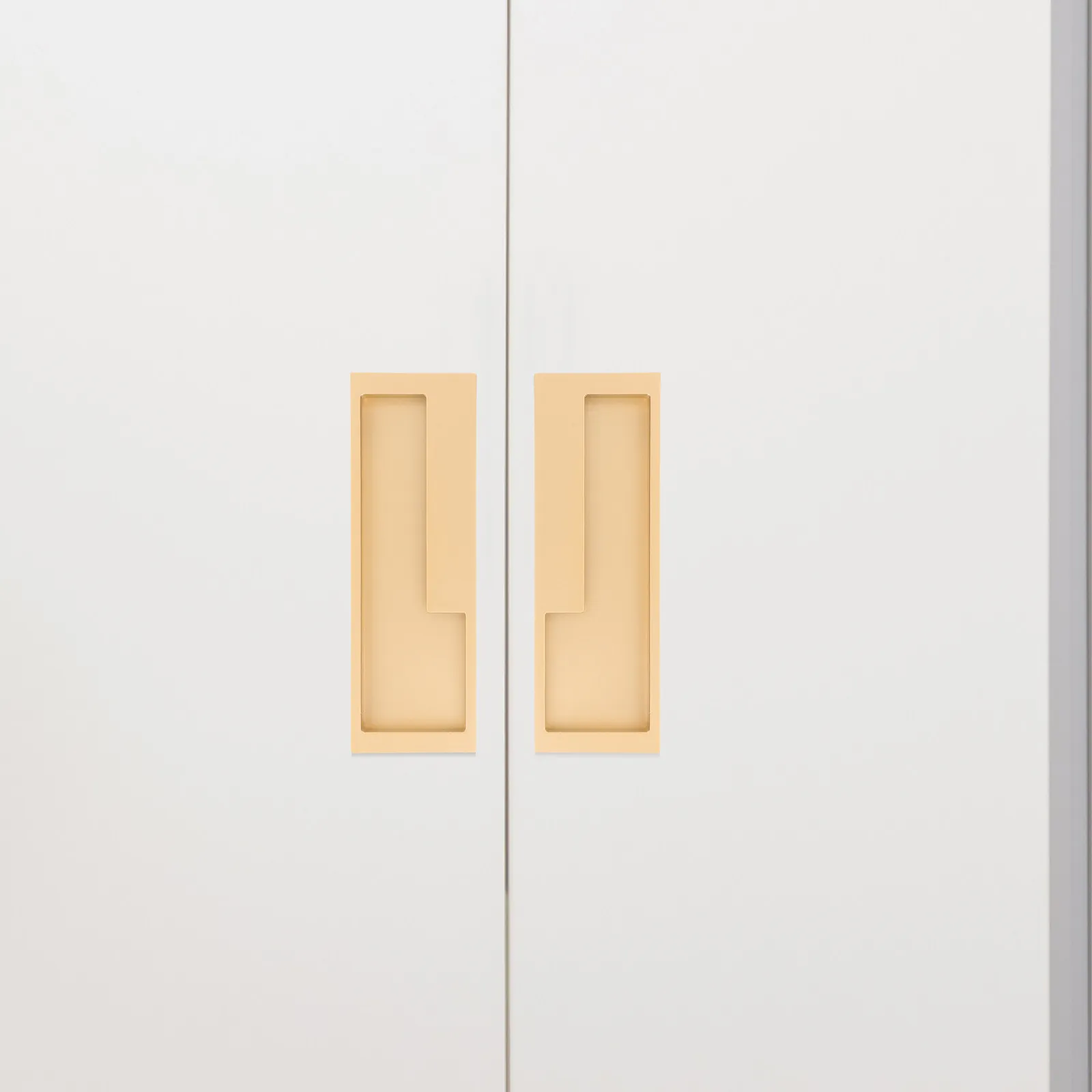 

2pcs Hidden Cabinet Handles Zinc Alloy Recessed Door Pulls For Wardrobe Cupboard Sliding Furniture Grip Concealed Pulls