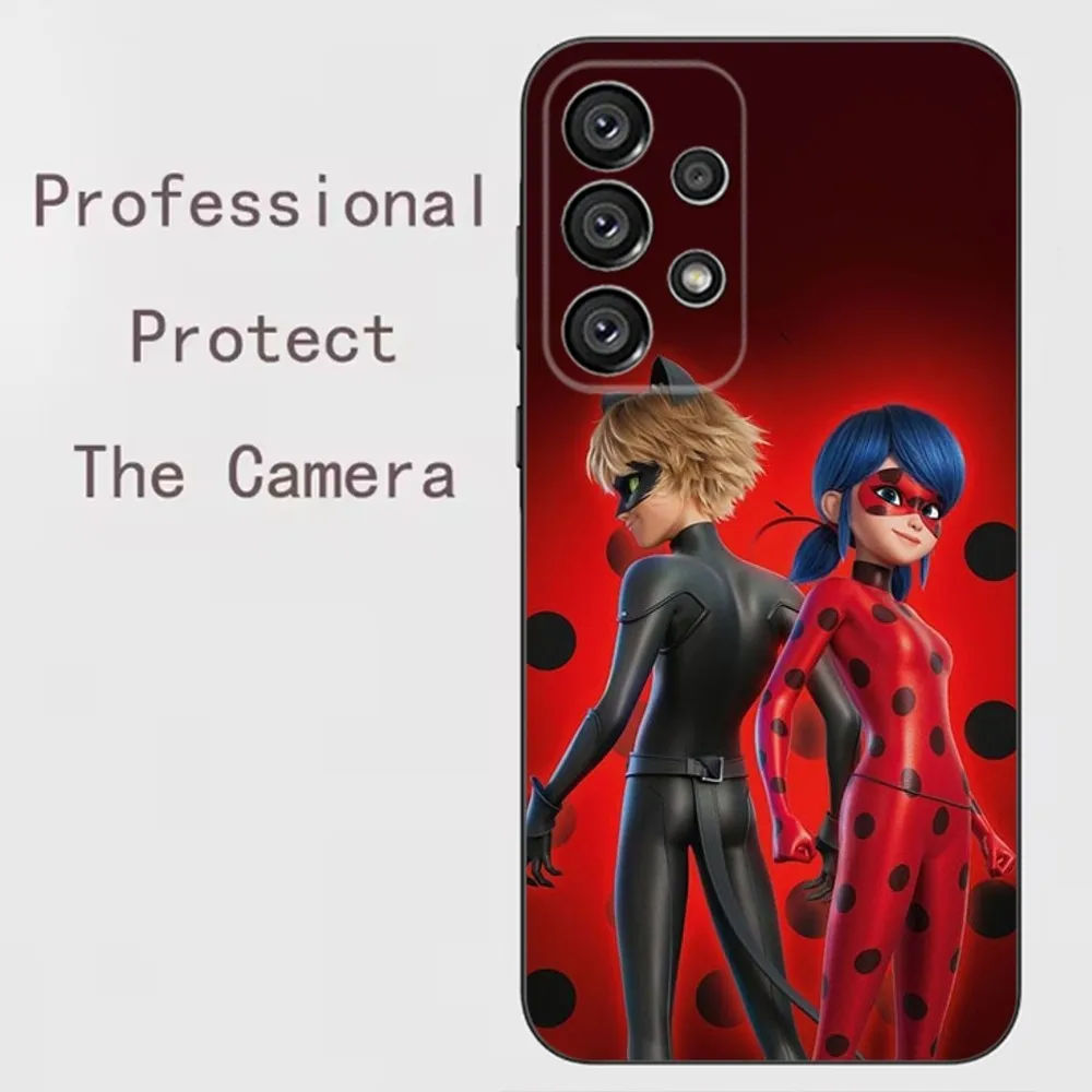 T-Tales of Ladybug  Phone Case For Samsung Galaxy A91,A80,A73,A72 ,A71,A53A52,A32 ,A31A22,A21s,A20,Black Cover