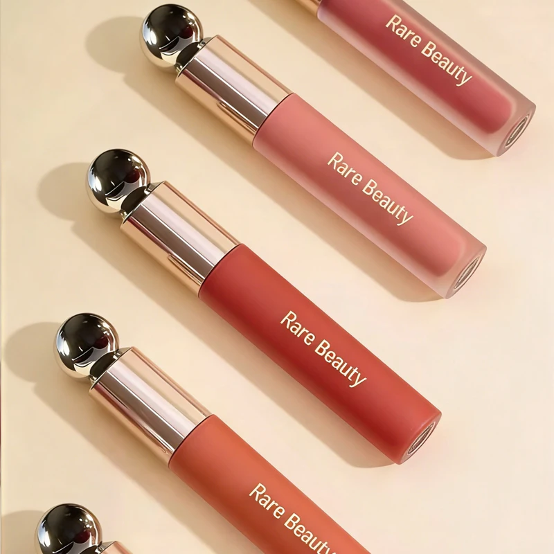 Rare Beauty 3 Types of Lipstick Glossy Lip Gloss Silky Lipstick Shimmery Transparent Lip Balm Lipstick High-gloss Enlighten