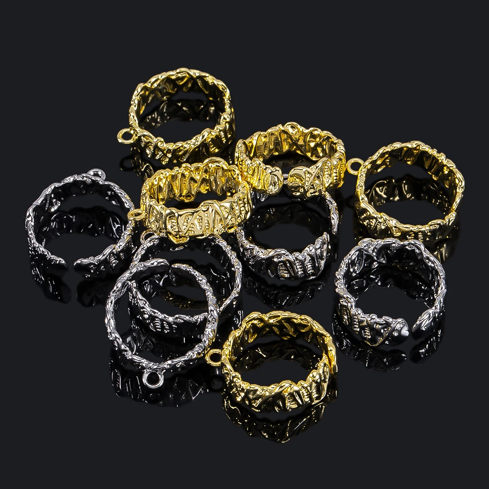 2Pcs Gold Plated Irregular Ope - đánh giá và giá Jewelry Making Supplies Wholesale