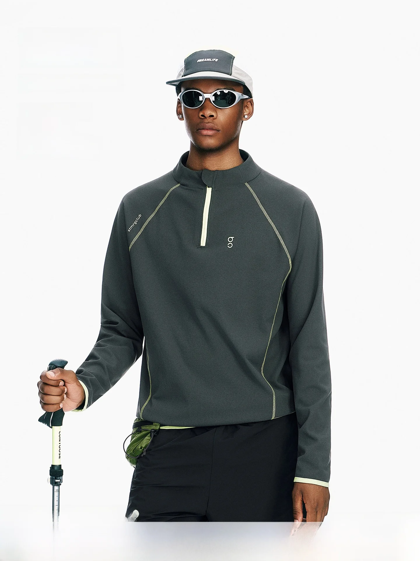 ARTANNIE Men's Long Sleeve T-Shirt Outdoor Quick Dry Half Zipper Sportswear Breathable Moisture Wicking Casual Summer 2026