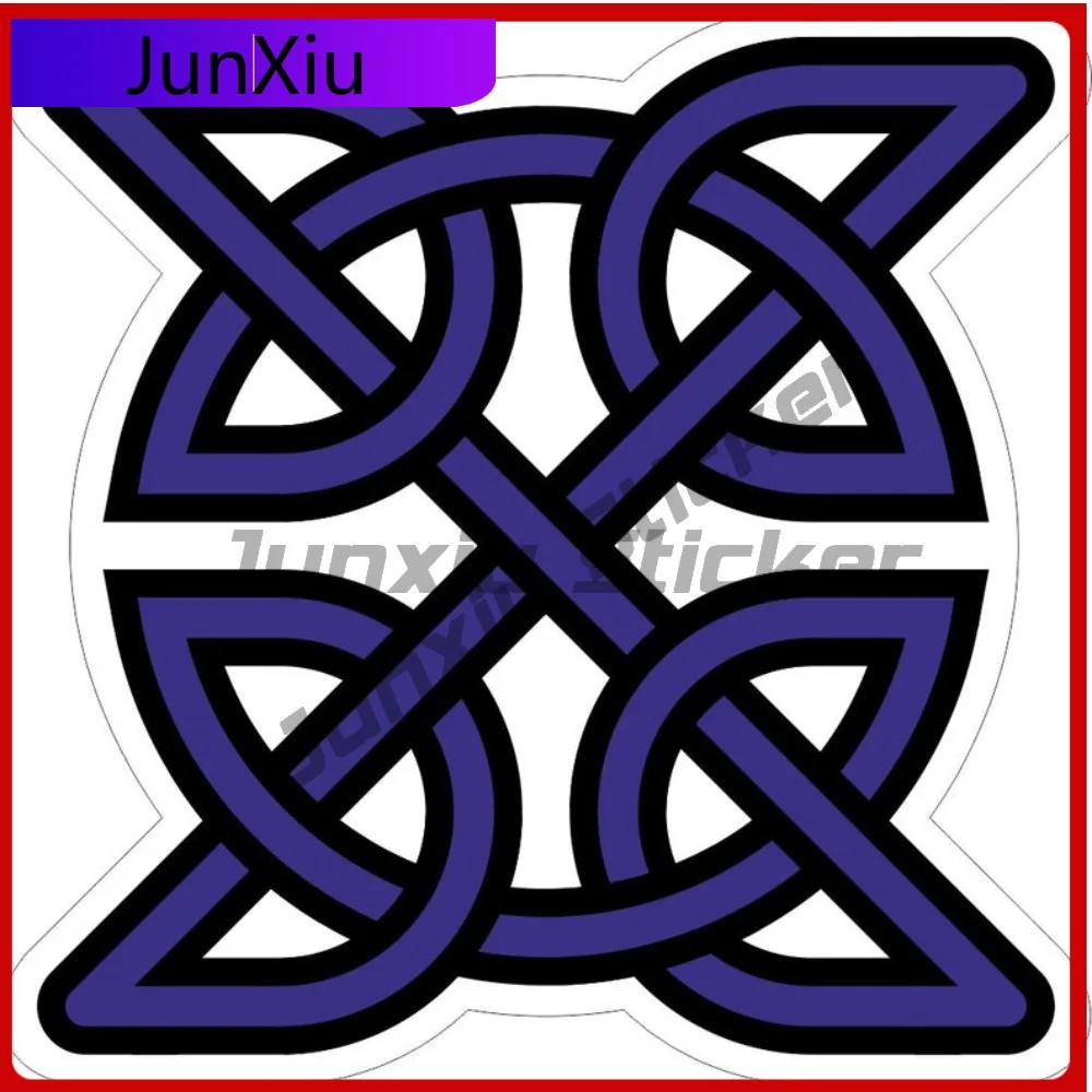 

Celtic Knot Blue Ireland Style Stickers Refit Sticker Camping Car Decoration Men Adventure Motorcycle Stickers Custom Logo Decal