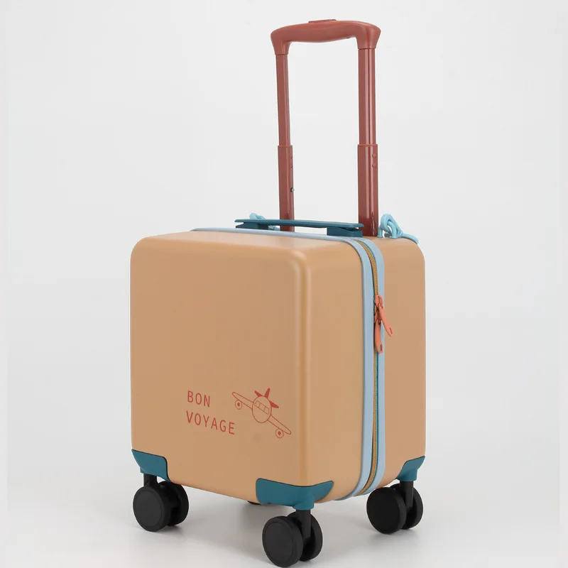 Children's Travel Suitcase Transparent Boarding Suitcase 14-inch Children's Trolley Case Multifunctional Trolley Case