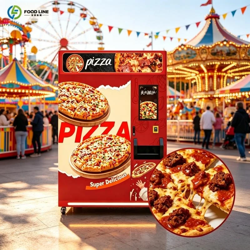 Professional Pizza Vending Machine with Adjustable Temperature Control FL Customzied Vending  Machine