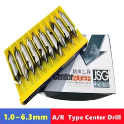 HSS 중앙 드릴링 금속 가공 센터, 드릴링 챔퍼 포지셔닝, CNC 기계 선반, A1mm-A6.3mm/172/60 °, 10 개