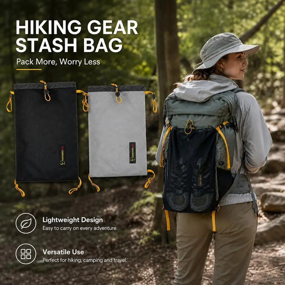 Hiking Storage Bag Backpack Expansion Storage Bag Pouch Breathable Tactical Travel Outdoor Hiking Camping Gear Storage Bag