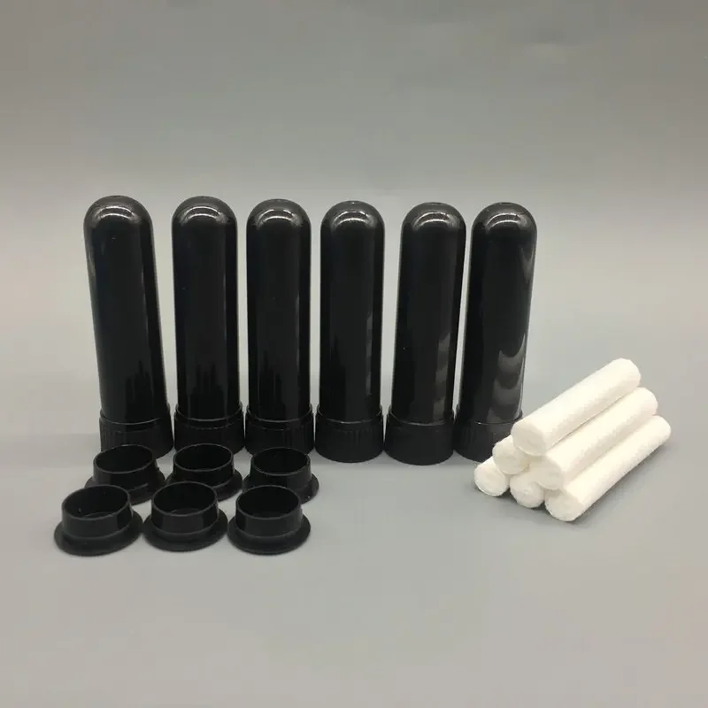 30/50/80/100/200pack Lege Neusinhalator Buis met Katoenen Wieken Refill Plastic Neusinhalator Sticks voor Essentiële Olie Containers