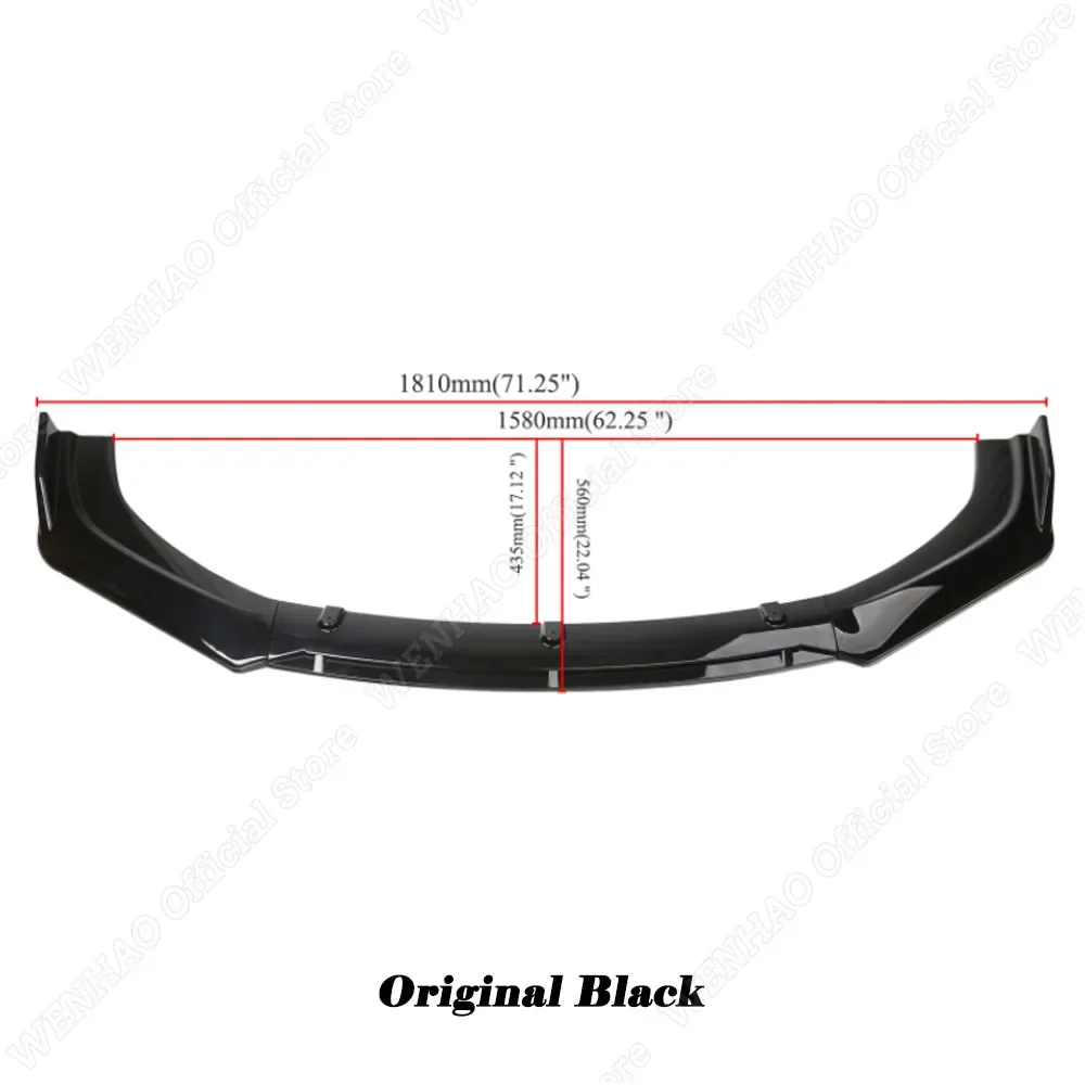 For Honda H-RV E:HEV RV5 2021-2024 3TH HRV/VEZEL Car Front Bumper Lip Splitter Canard Diffuser Spoiler Guard Body Kits Tuning