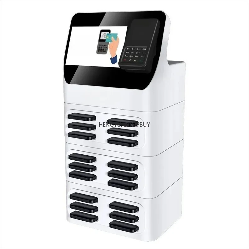 Outdoor‑Public‑Shared‑Power‑Bank‑Vending‑Machine,‑QR‑NFC‑Rental‑Station‑Mobile‑Power‑Sharing‑Charging‑Equipment