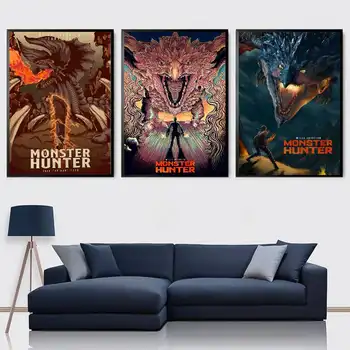 M-Monster Hunter Oyun Posteri Yüksek Kaliteli Duvar Sanatı Ev Ofis Yatak Odası Oturma Odası Koridor Bar İçin Mükemmel Hediye 8 best sales Canavar avcısı aksesuarları - №8