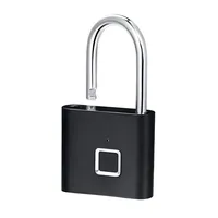 Keyless USB Charging Fingerprint Lock Smart Padlock Waterproof Door Lock  Unlock Portable Anti-theft Padlock Zinc