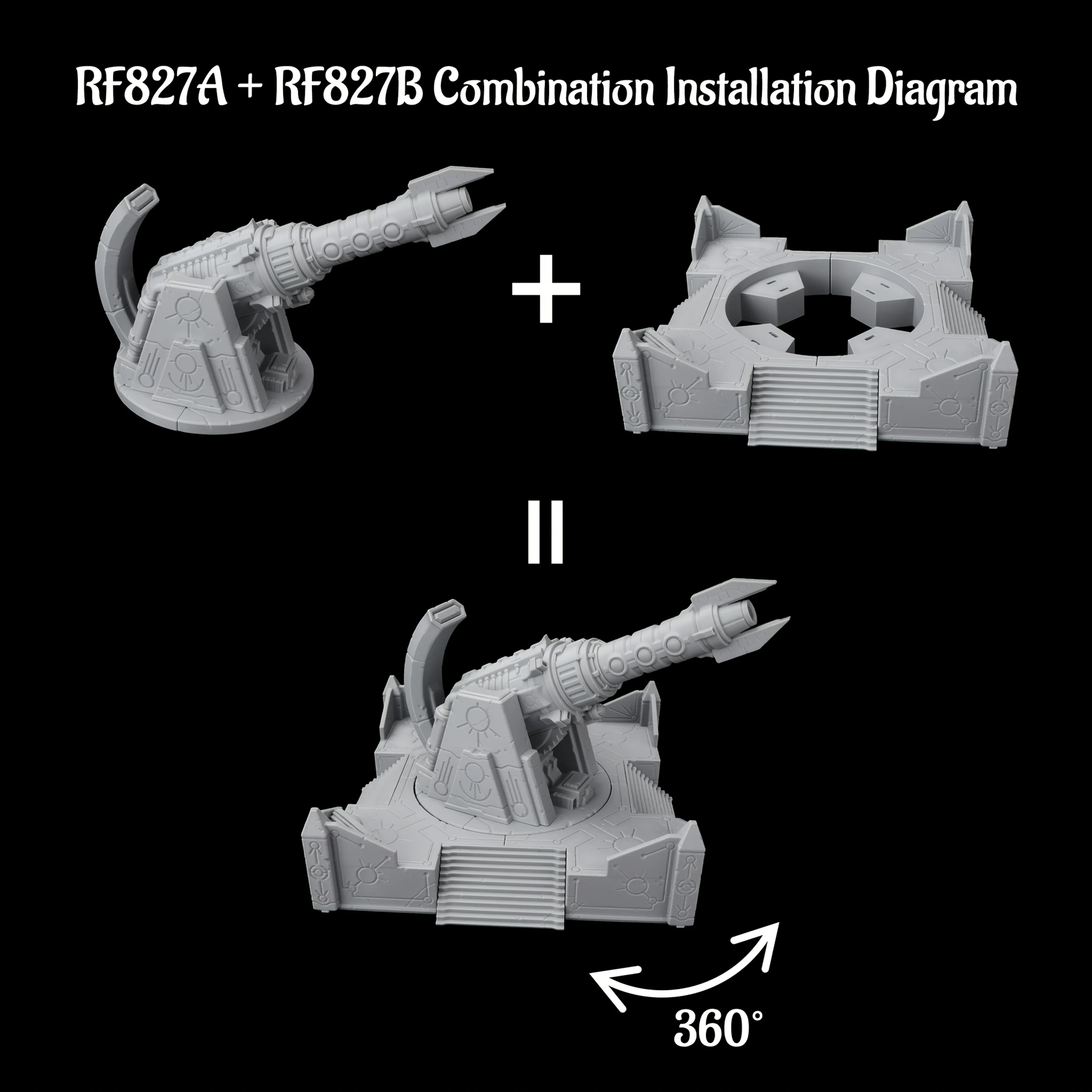 Sci-Fi Base Defense Miniature Terrain, 25-28mm Fortress Additions for TTRPG, Collectible Gift for Fantasy TTRPG Adventures view 6