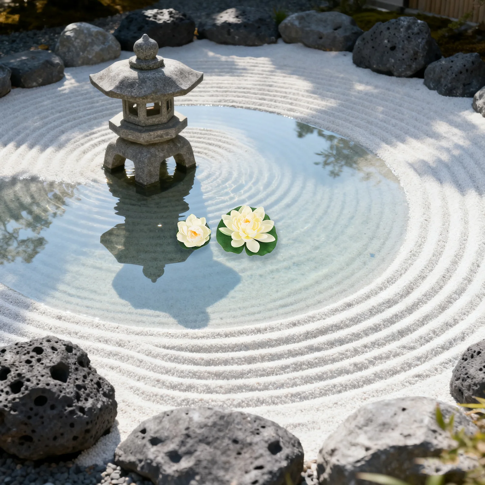 

6pcs Artificial Lotus Flowers Realistic Floating Foam Water Lilies For Pond Aquarium Fish Tank Garden Decor Lifelike Pond