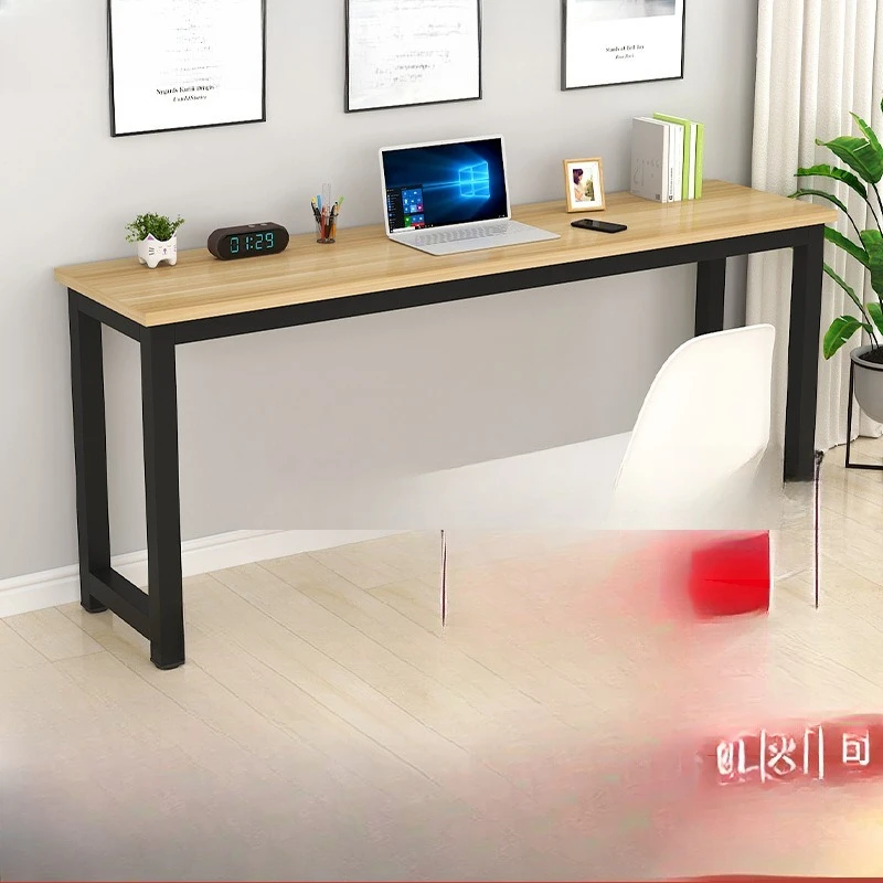 

Household computer desk Rectangle study table Bedroom wall narrow table Simple wall long workbench