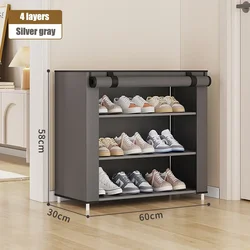 Shoes Rack With Dustproof Cloth Non-Woven Fabric Shoe Stands Organizer Closet Home Shoes Storage Holder Shelfs