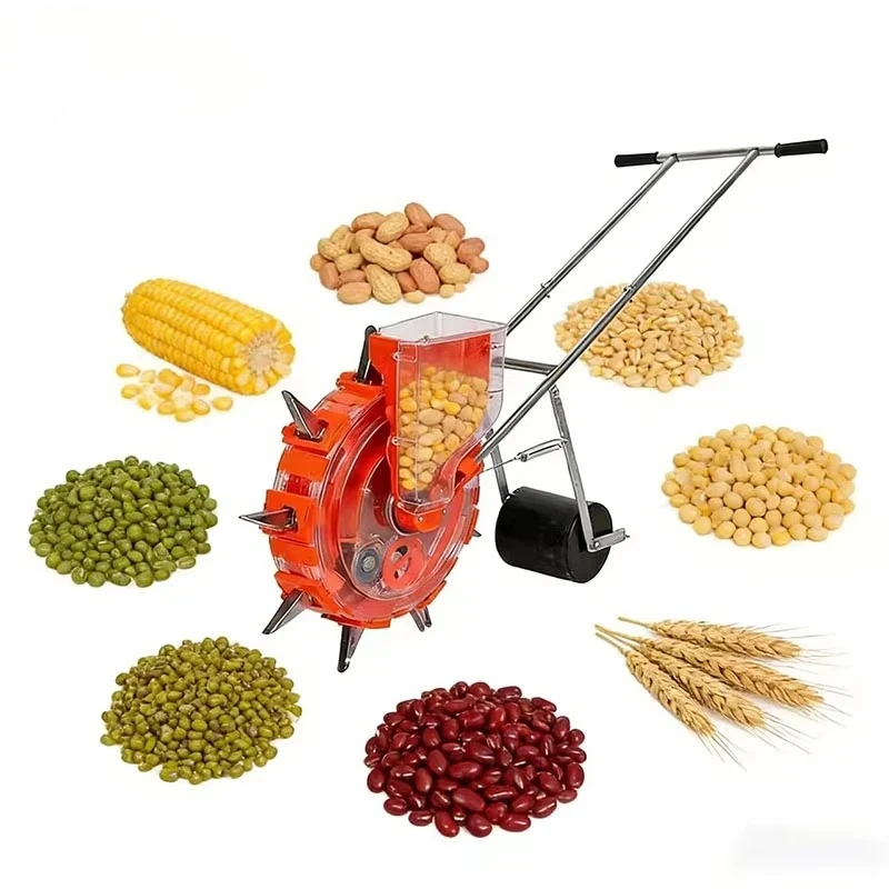 High Quality Hand-push 12-Tooth Seeder, Farm Corn & Rice Planter with 1-Year Warranty, Factory Direct Price