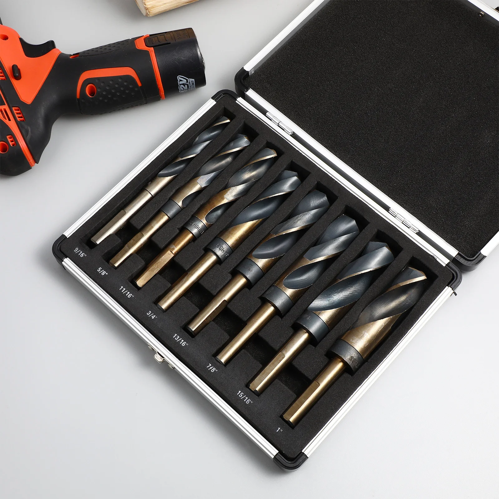 

8Pcs Drill Bit Set Steel Twisted High Precision Wear Resistant for Plastic Drilling Tools Drill Bit