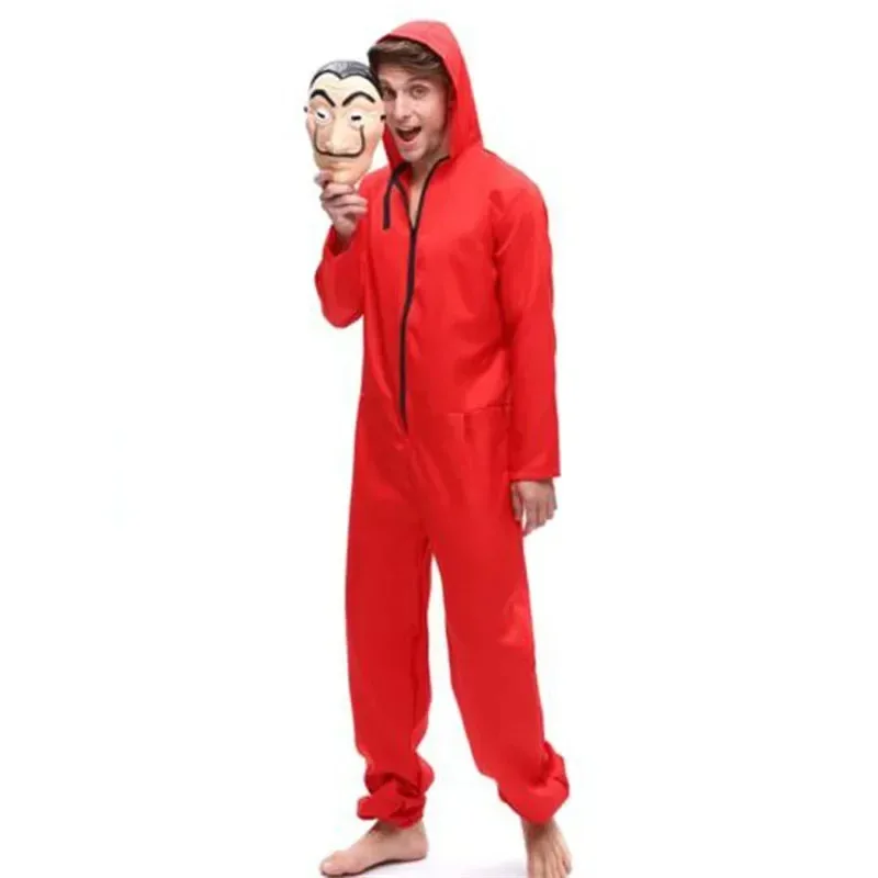 Sky05 Хэллоуин Костюм Деньги Будинок Бумаги для детей и взрослых, RobMp Косплей, Аниме Карнавальная вечеринка, Красные костюмы av99JIu@