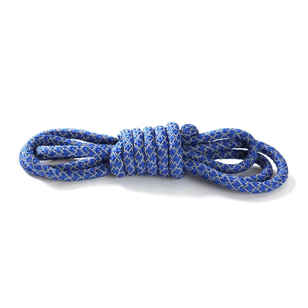 Reflective Reflective Sneaker Shoestrings Fluorescent Colorful Sport Shoelaces Round Polyester Fluorescent Sneaker Cords