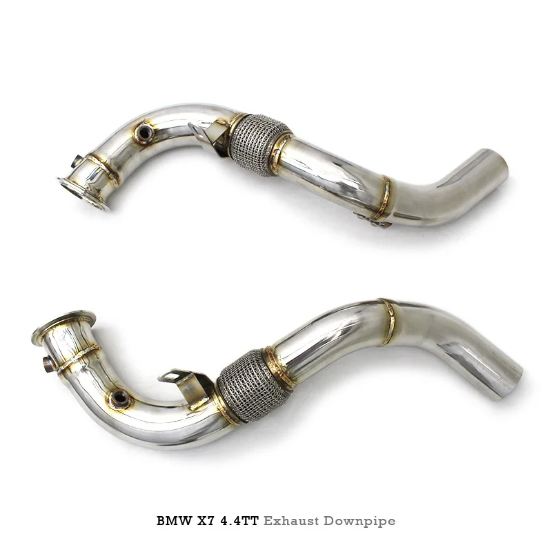 Head Section High flow Pipes Exhaust Pipes branch downpipe Exhaust Pipe with catalyst For BMW X7 G07 4.4TT 2019-2023