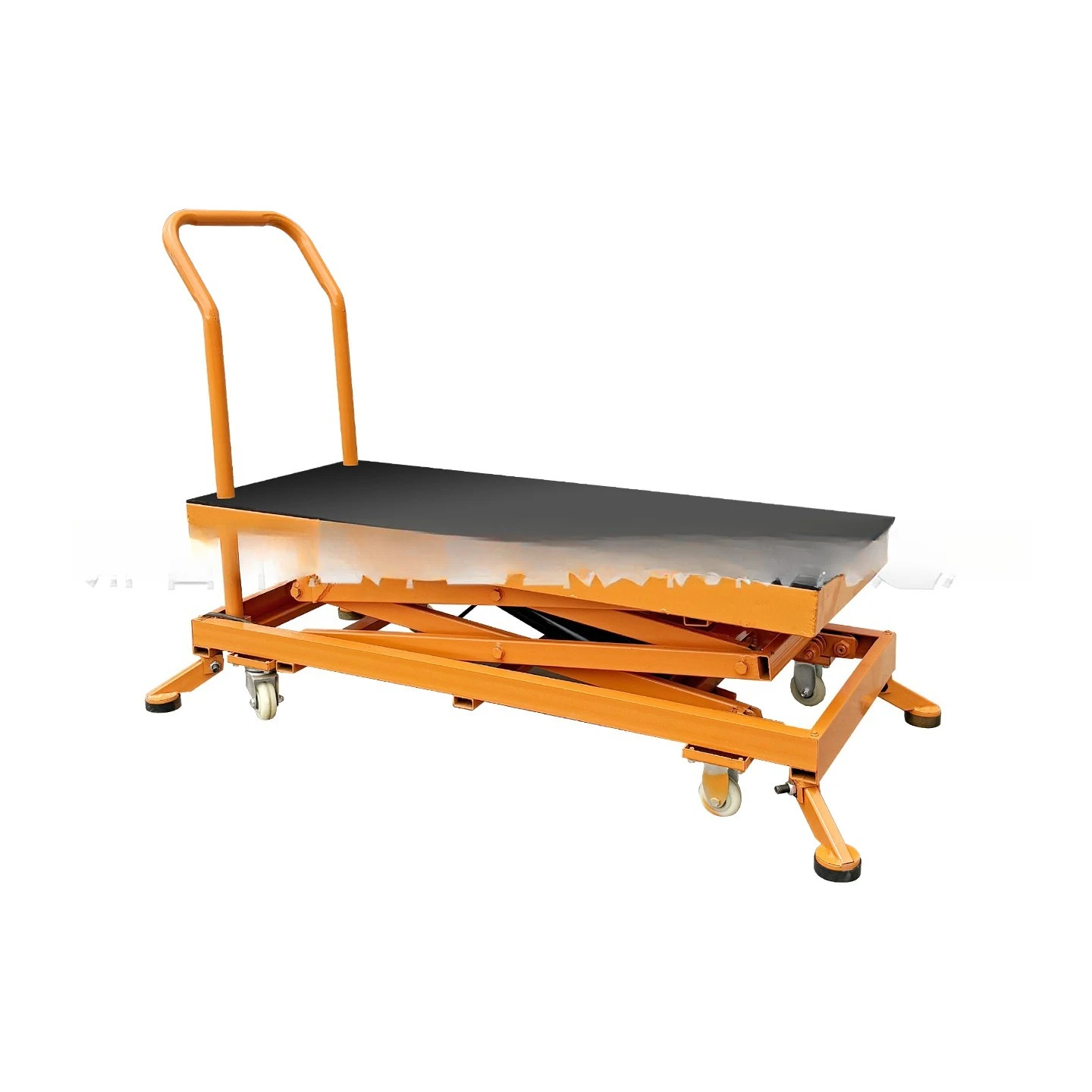 Tile electric lift trolley scissor fork platform hydraulic mobile table tool cart