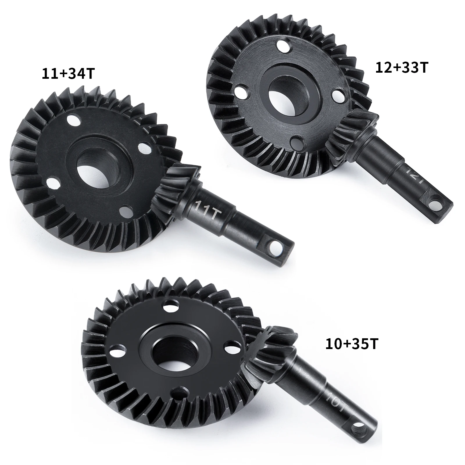 AXSPEED Differential Axle Steel Gears Helical Gear 10/35T 11/34T 12/33T for 1/10 RC Crawler TRX4 TRX6 Parts