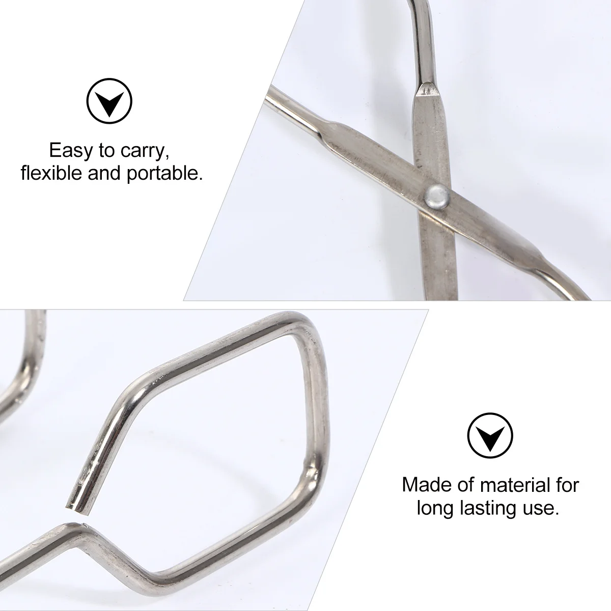 

Long Handle Tongs Stainless Steel Scissor Tongs For Barbecue Grilling Cooking Anti-Scalding Food Clip Portable Kitchen