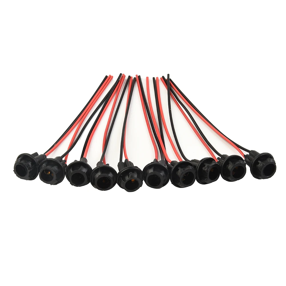 10pcs T10 Car Socket Connector Rhombic Sockets Black Head Rhombic Sockets For All Car Models For Use In Various Car Models