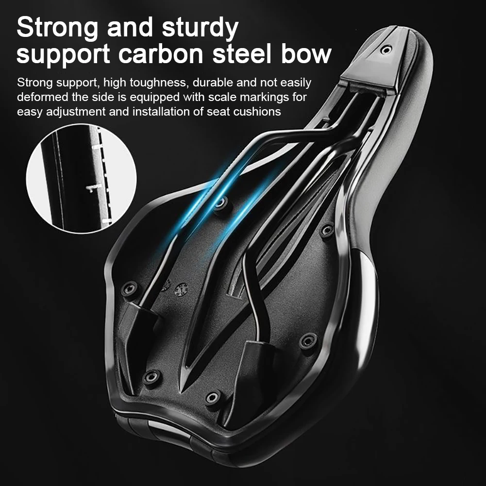 سرج مقعد الدراجة MTB الطريق دراجة السرج جوفاء تنفس للصدمات ركوب الدراجات السرج بولي PU وسادة جلدية غير قابلة للانزلاق