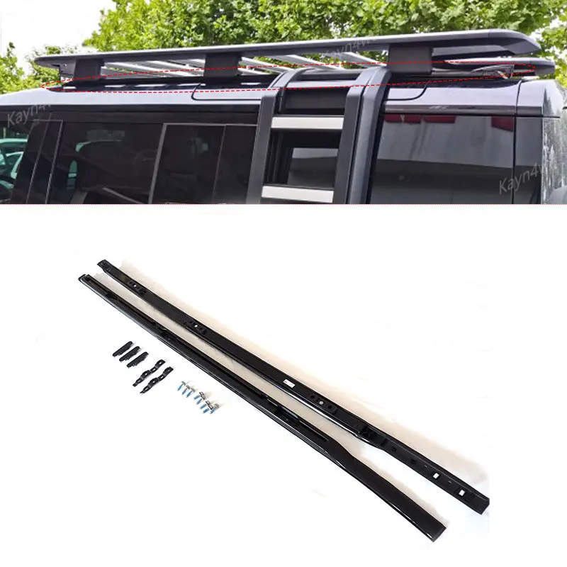Off Road 4x4 Accessories Roof Rail Bars Luggage Rack Carrier Bar For 2020+ Land Rover L663 Defender 90 110 Car Roof Rack Bars