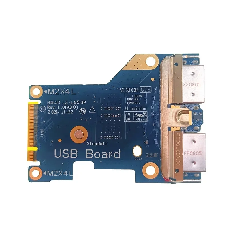 N+ Brand New Built-in USB IO Small Board for Dell G15 5520 5521 G16 7620 Laptop, HDK50 LS-L653P PN: KXF6N 0KXF6N