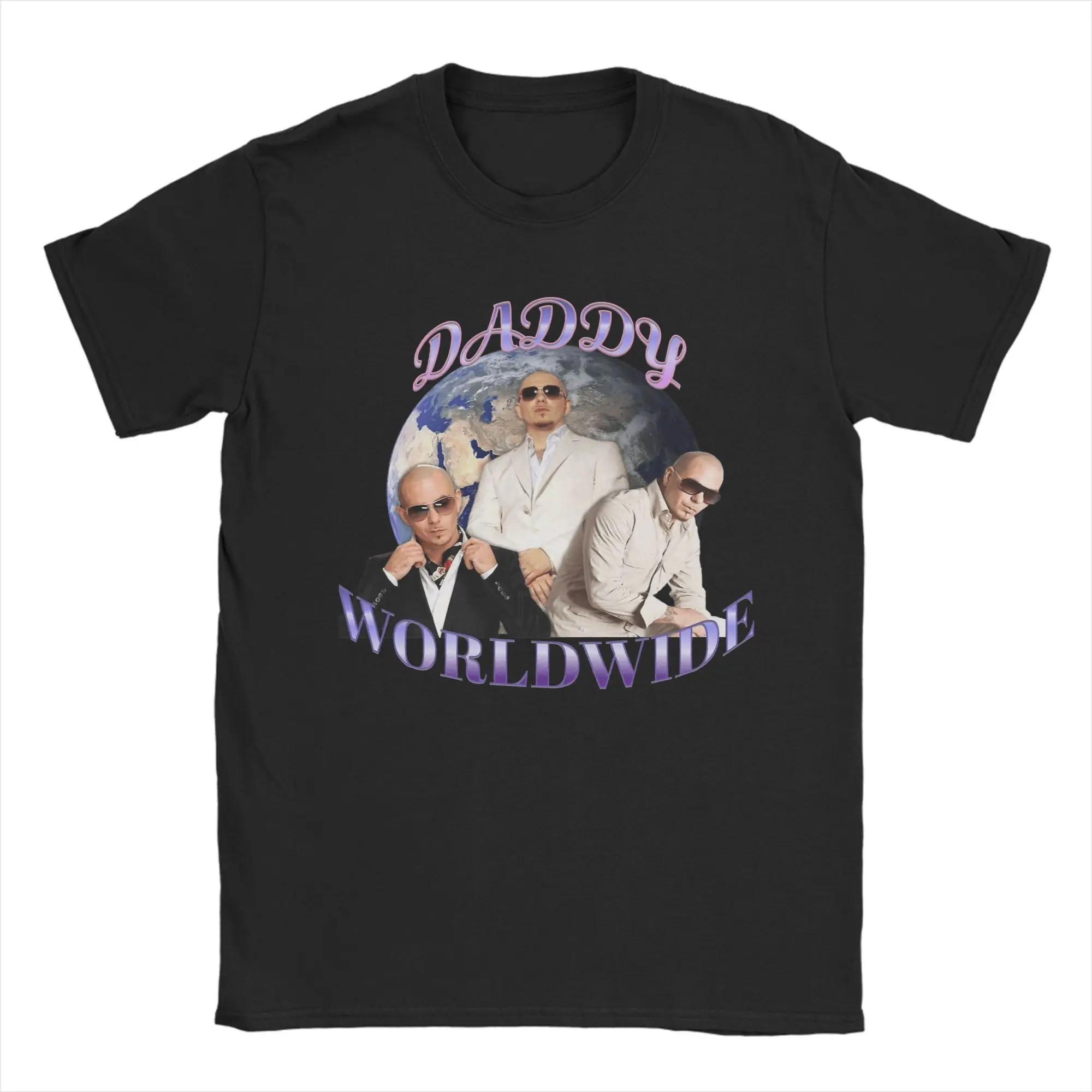 Pitbull 100% Cotton T Shirt For Man Summer Mr Worldwide Streetwear T Shirts O Neck Hip Hop Tees Oversize Cheap Clothing