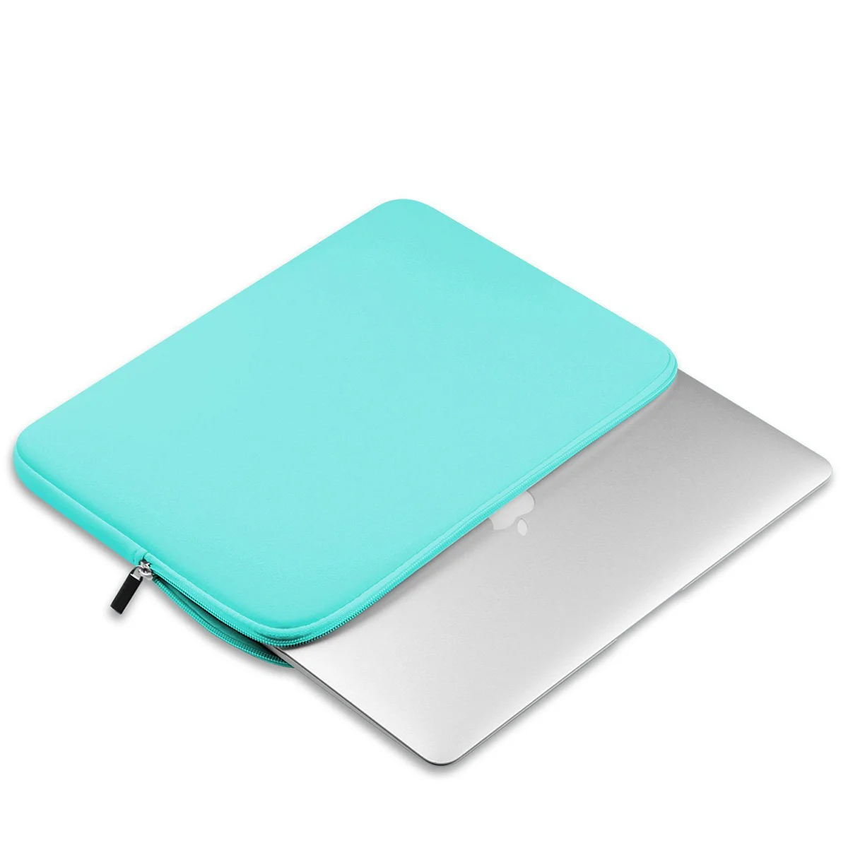 

13inch Laptop Sleeve Case Bag Green Zipper Water Resistant Shockproof Portable Neoprene for Travel Business Case Bag for